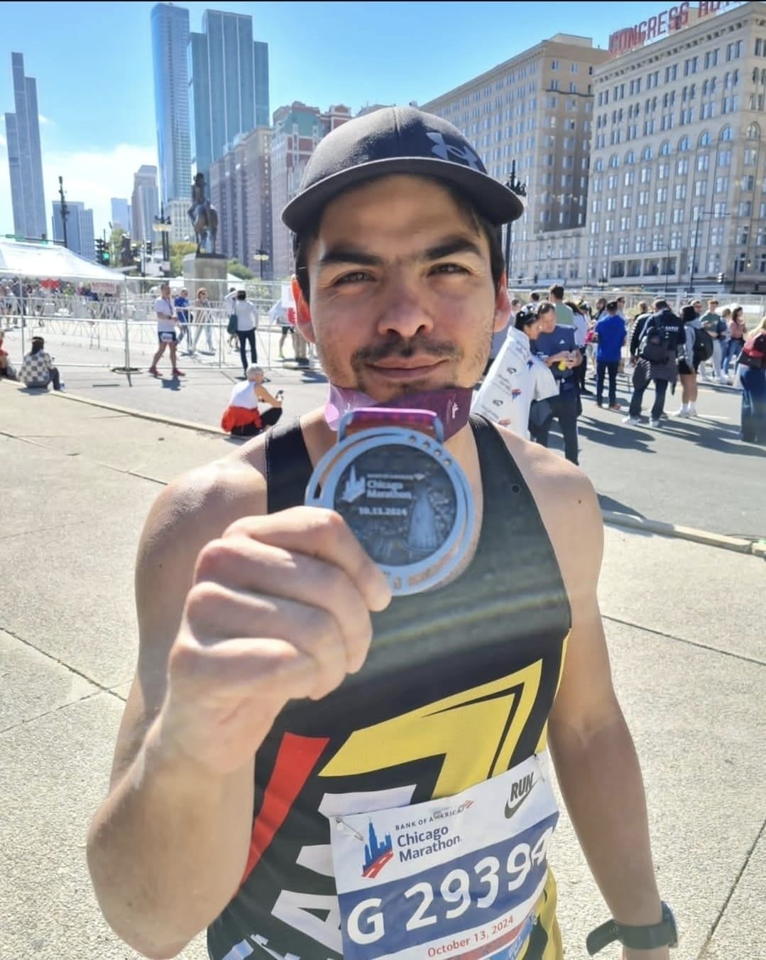 Daniel en el Maratón de Chicago