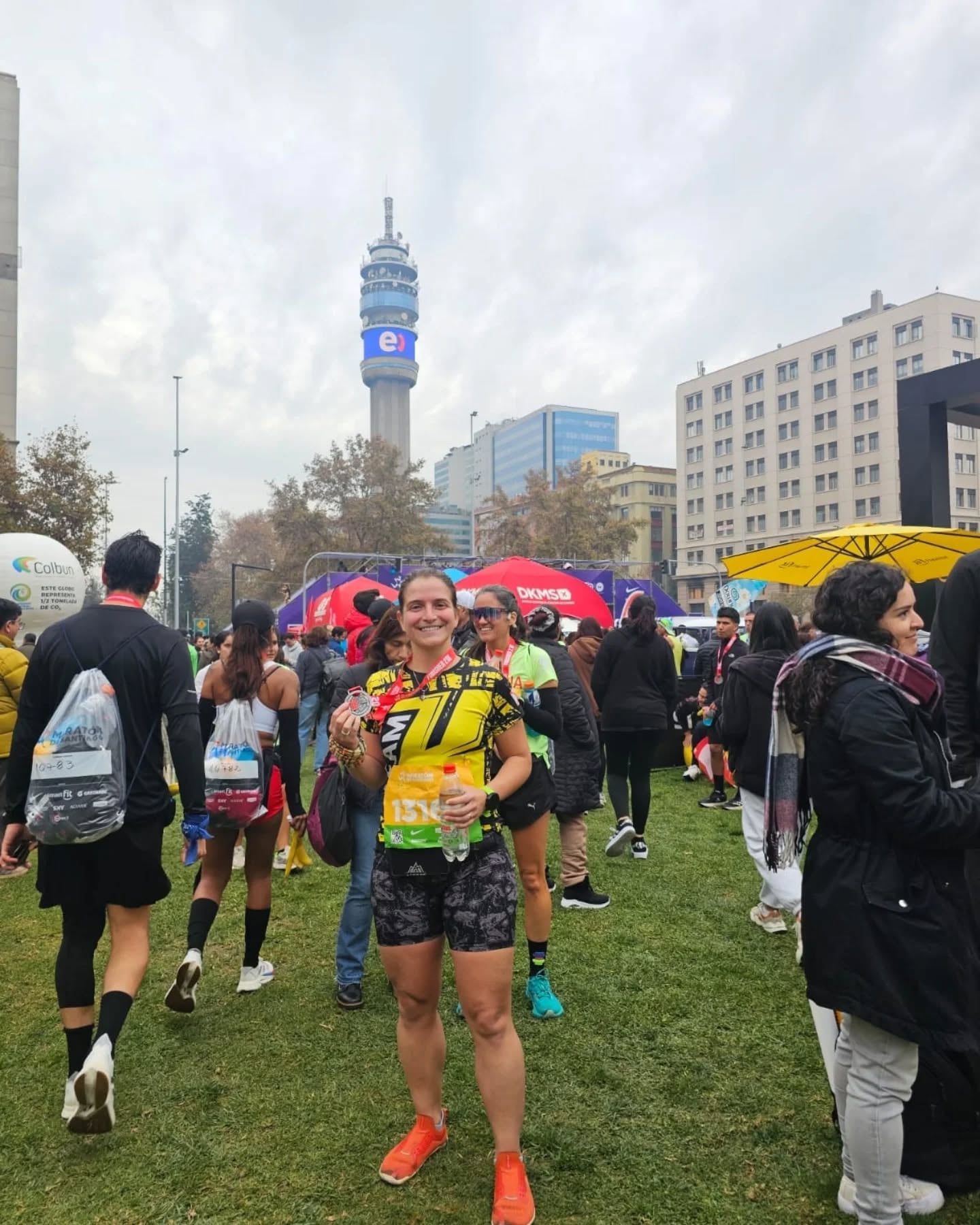 Ale en el Maratón de Santiago