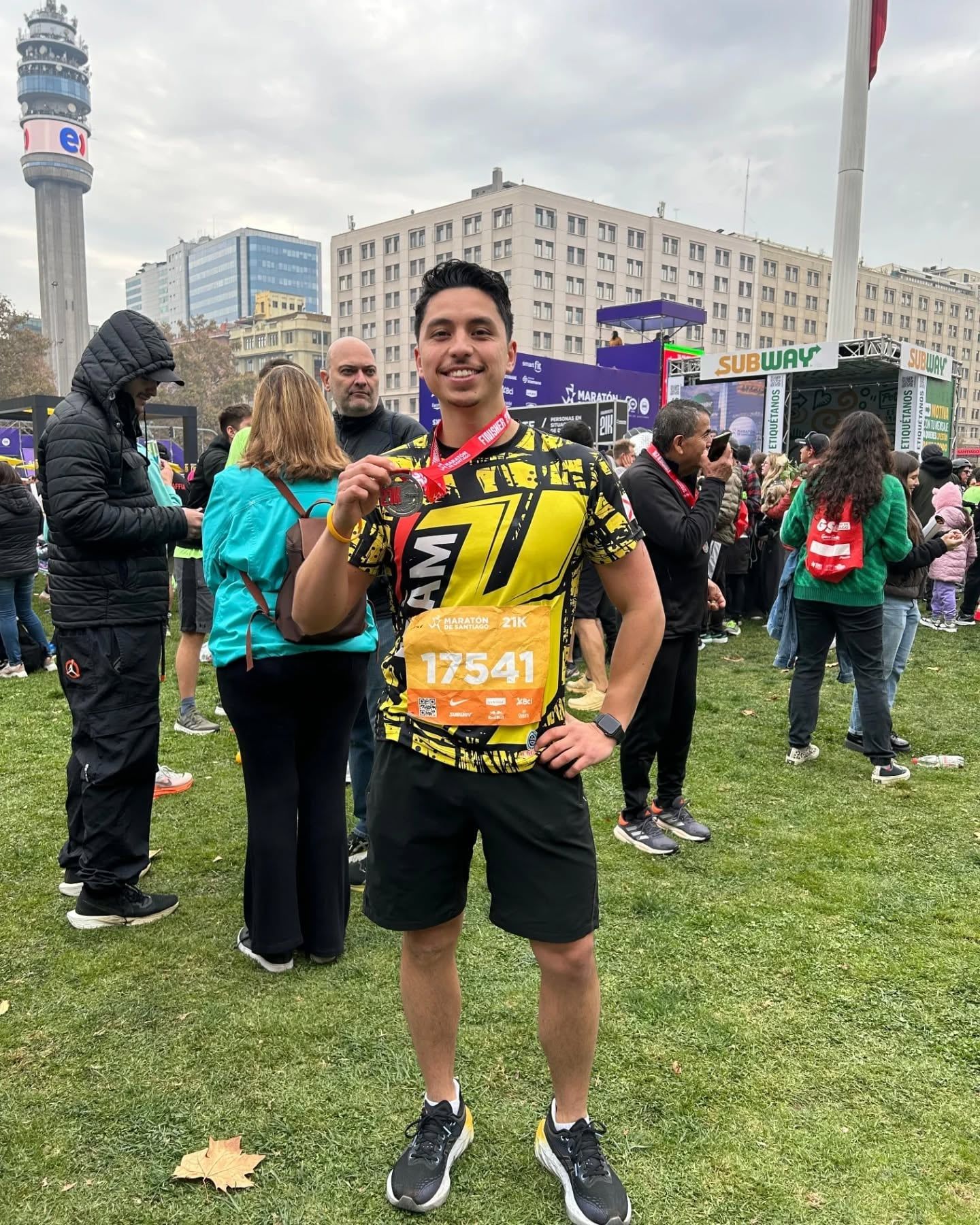 Erick en el Maratón de Santiago